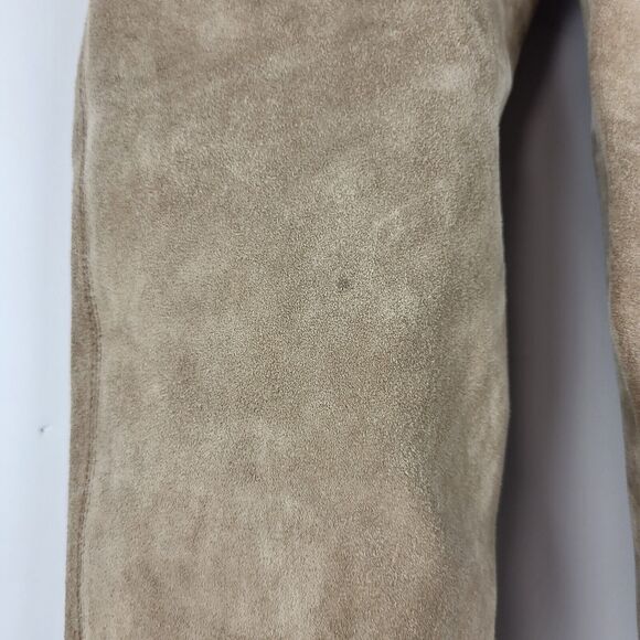TORY BURCH suede Over The Knee Boots EMBOSSED HEEL - Picture 6 of 16